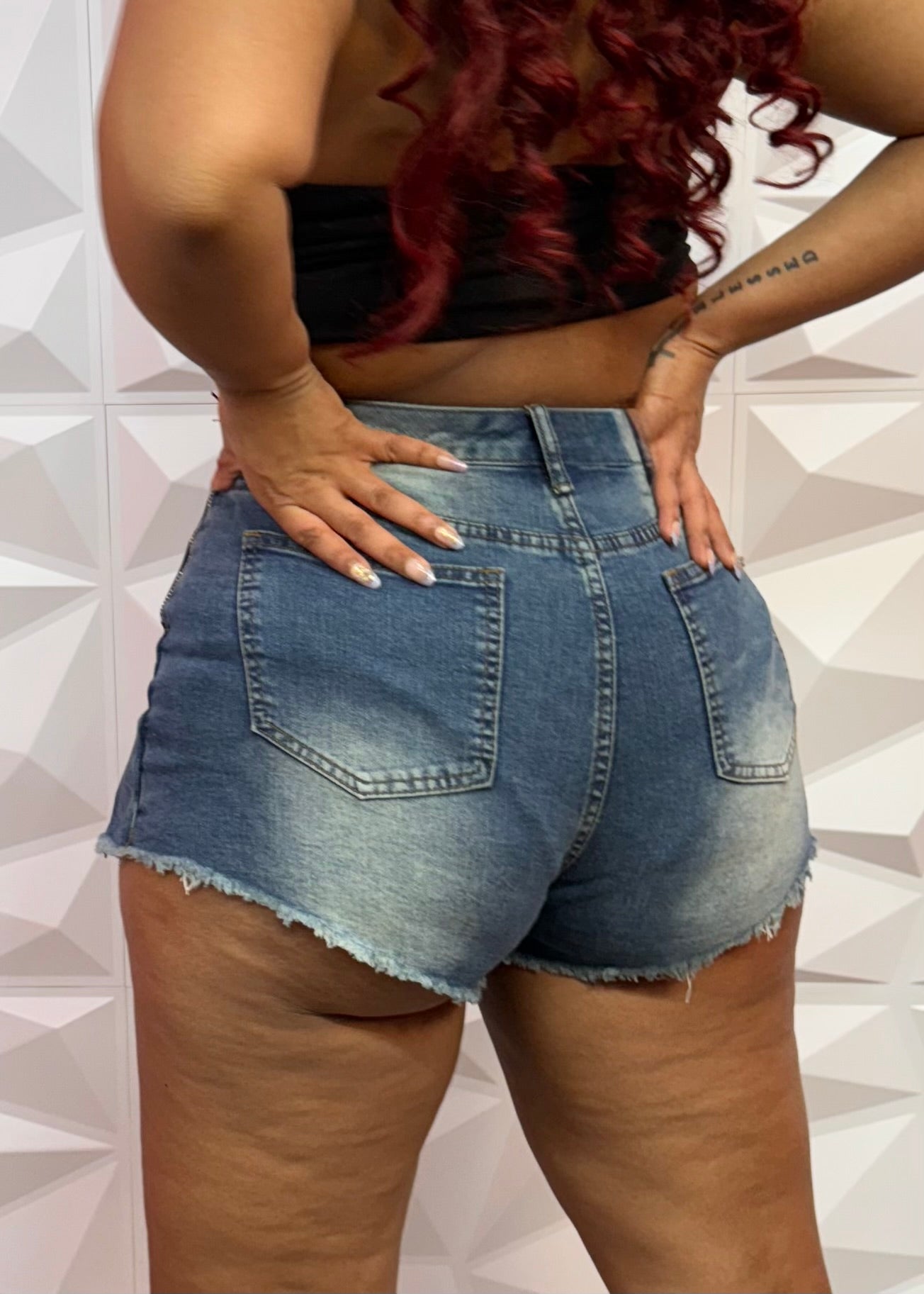 Denim Skort-Blue