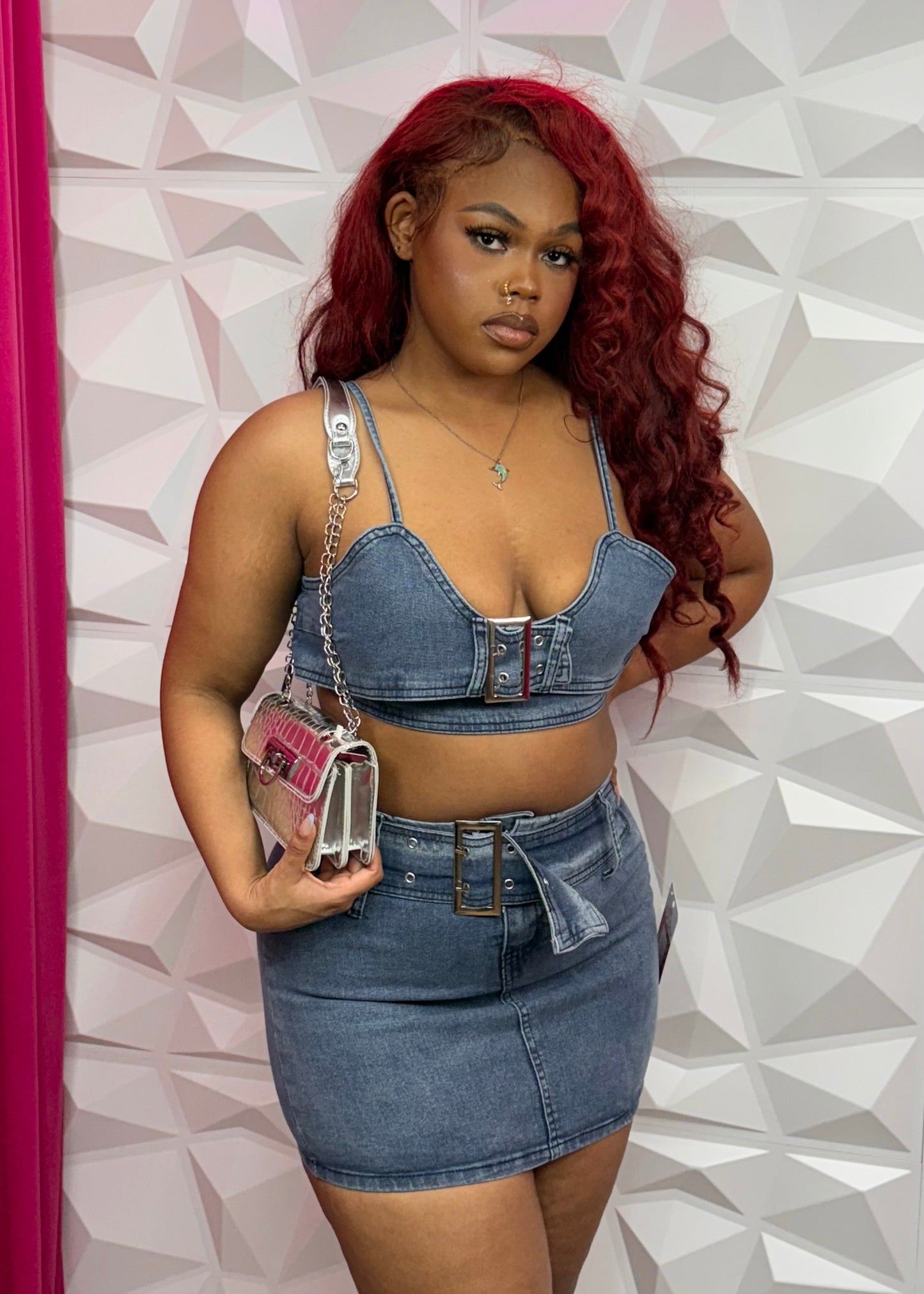 Denim Buckle Set