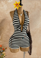 Striped Hoop Romper
