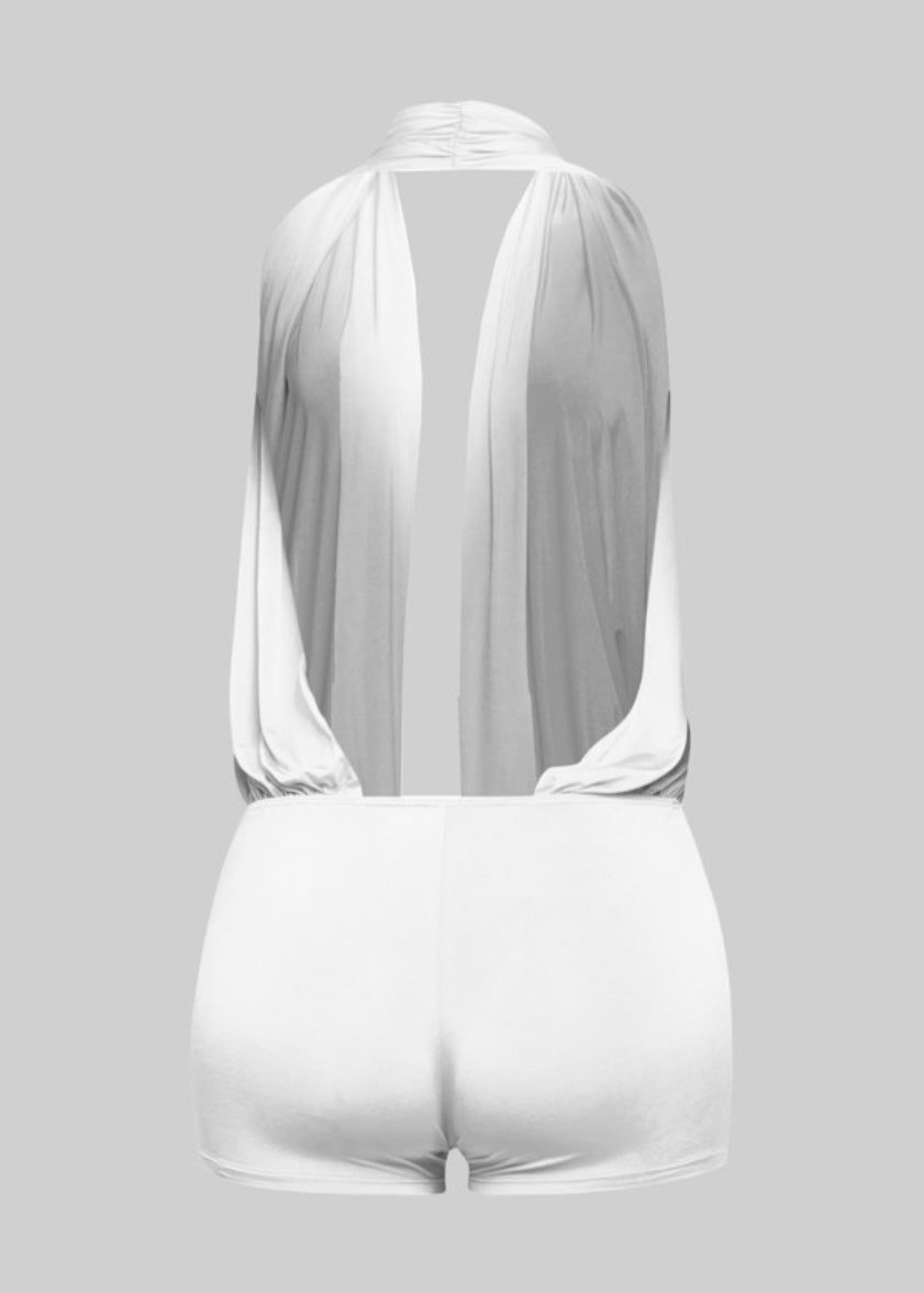 Halter Romper-White