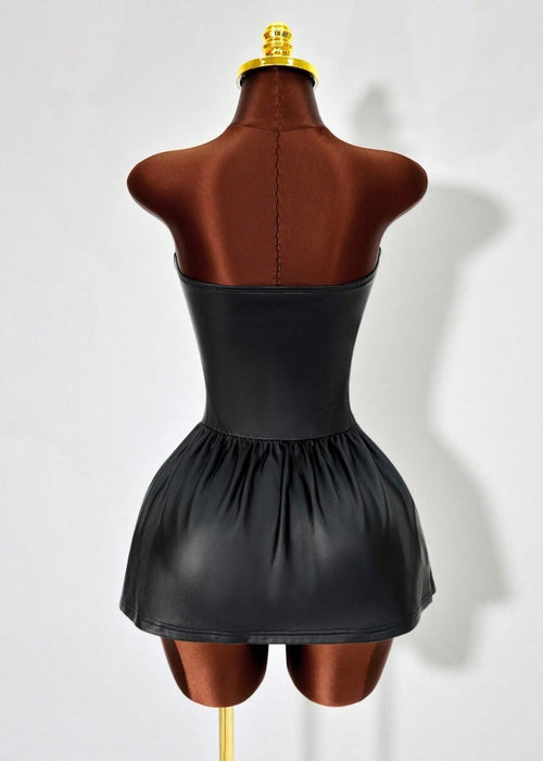 Leather Lace Dress