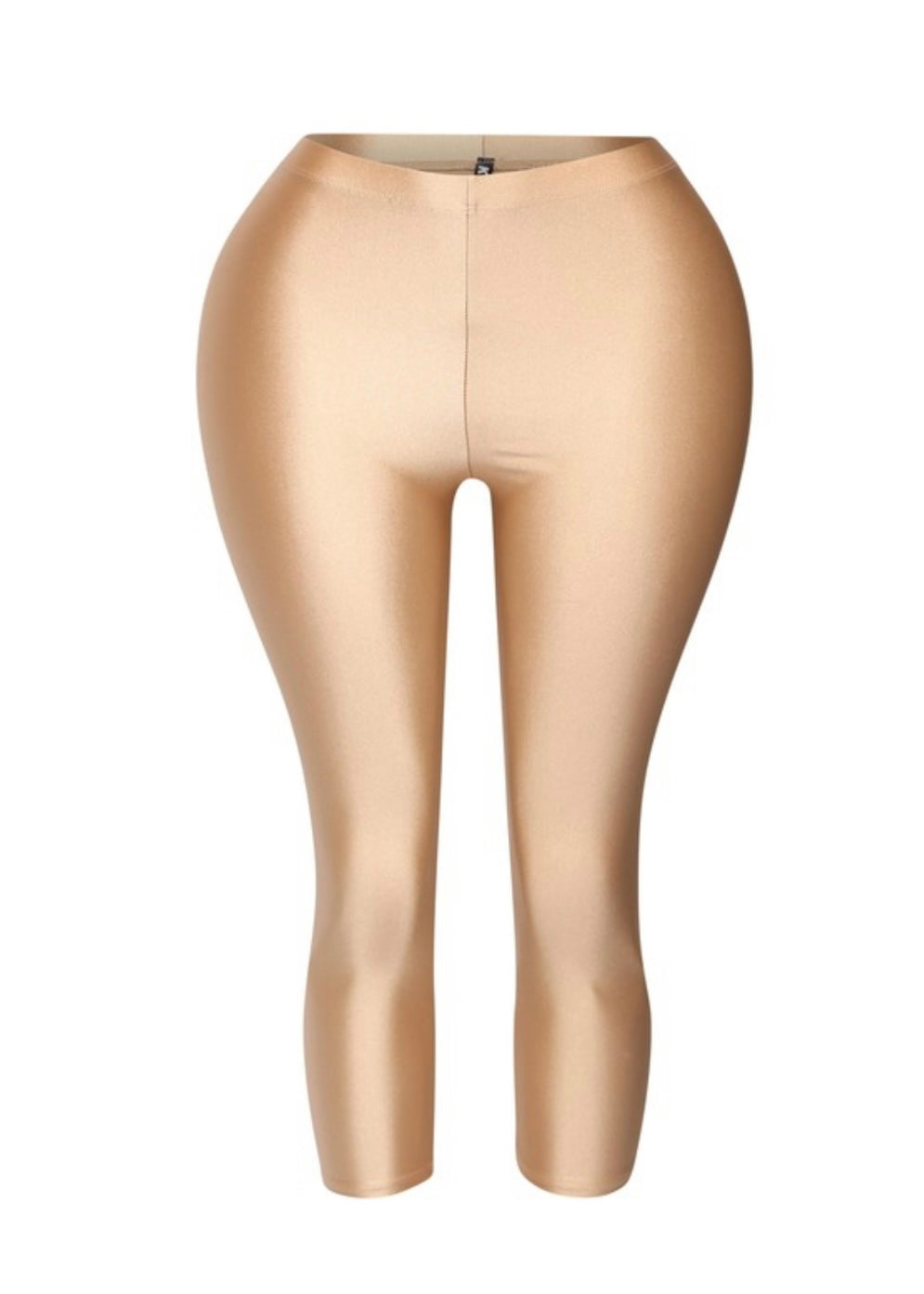 Nylon Capris-Nude