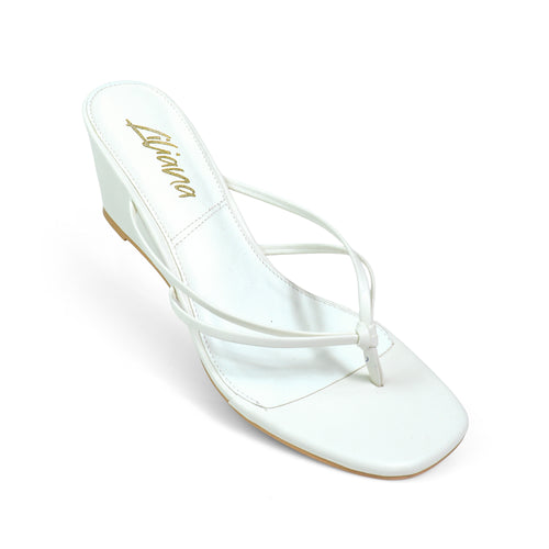 Leslie Wedge - White