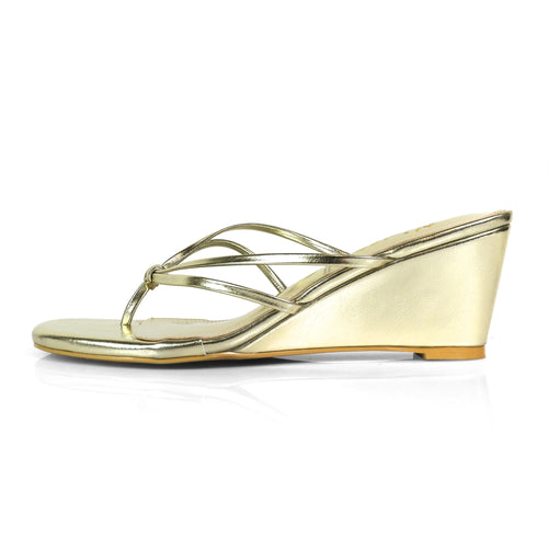 Leslie Wedge - Gold