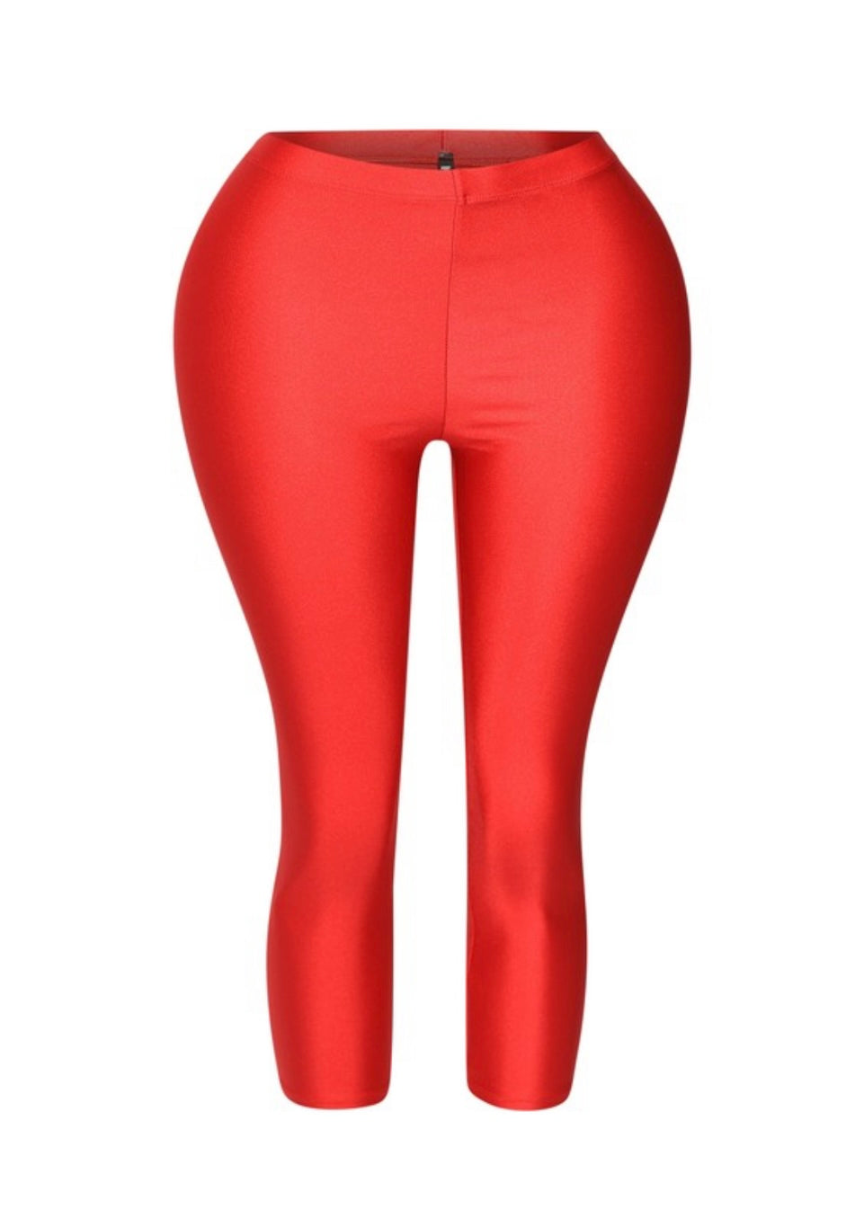 Nylon Capris-Red