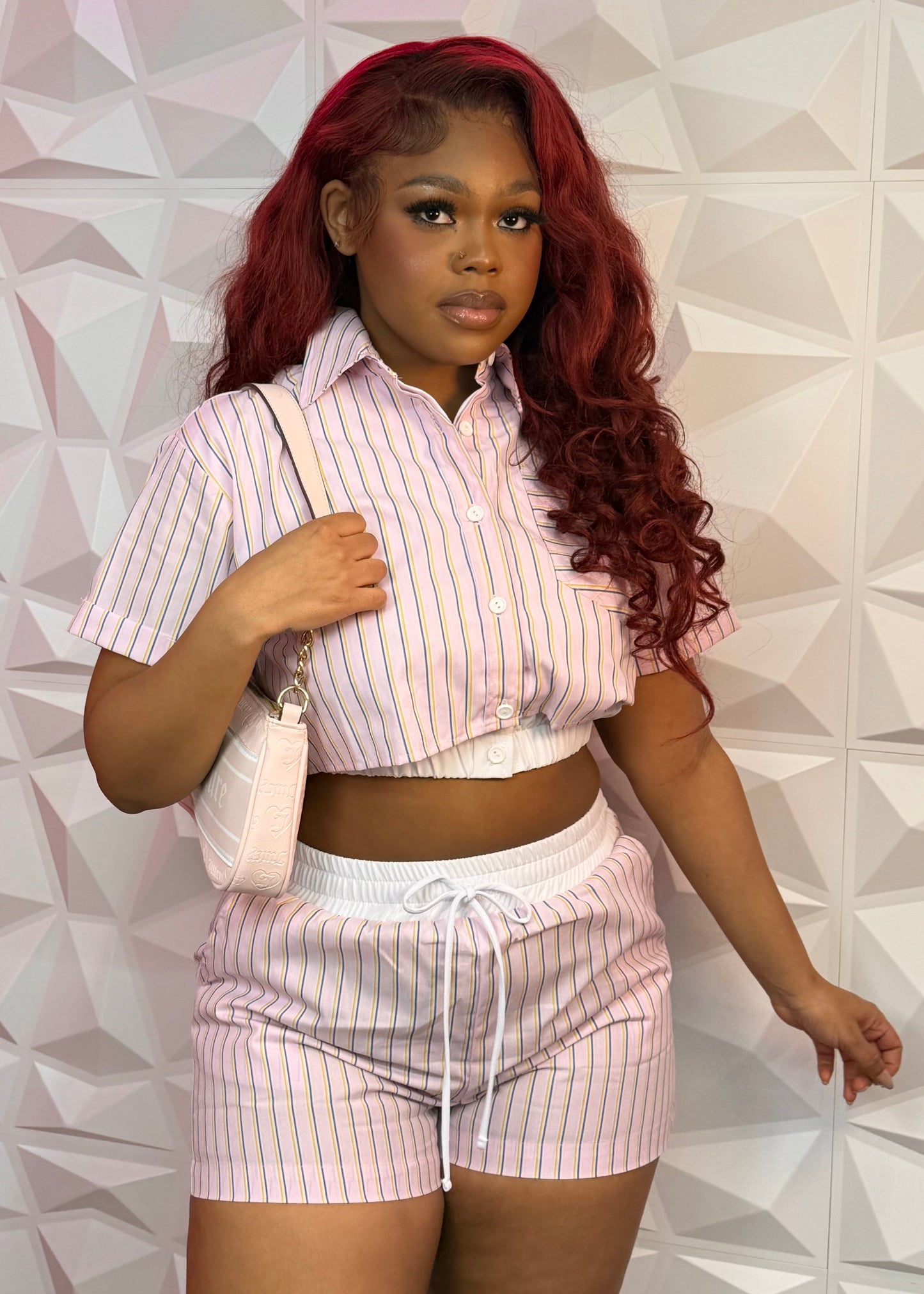 Stripe Set-Pink