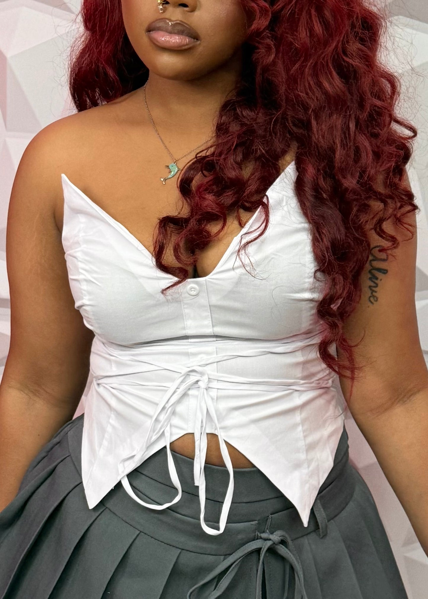 Laced Corset-White