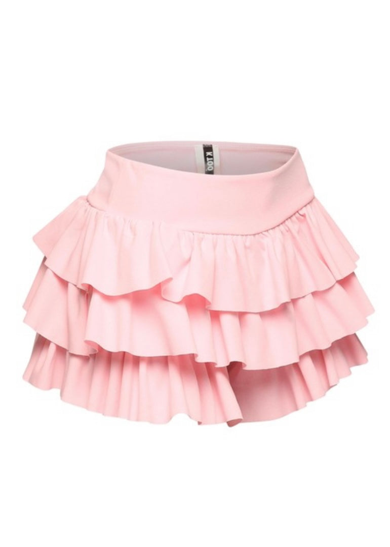 Ruffle Skort-Pink