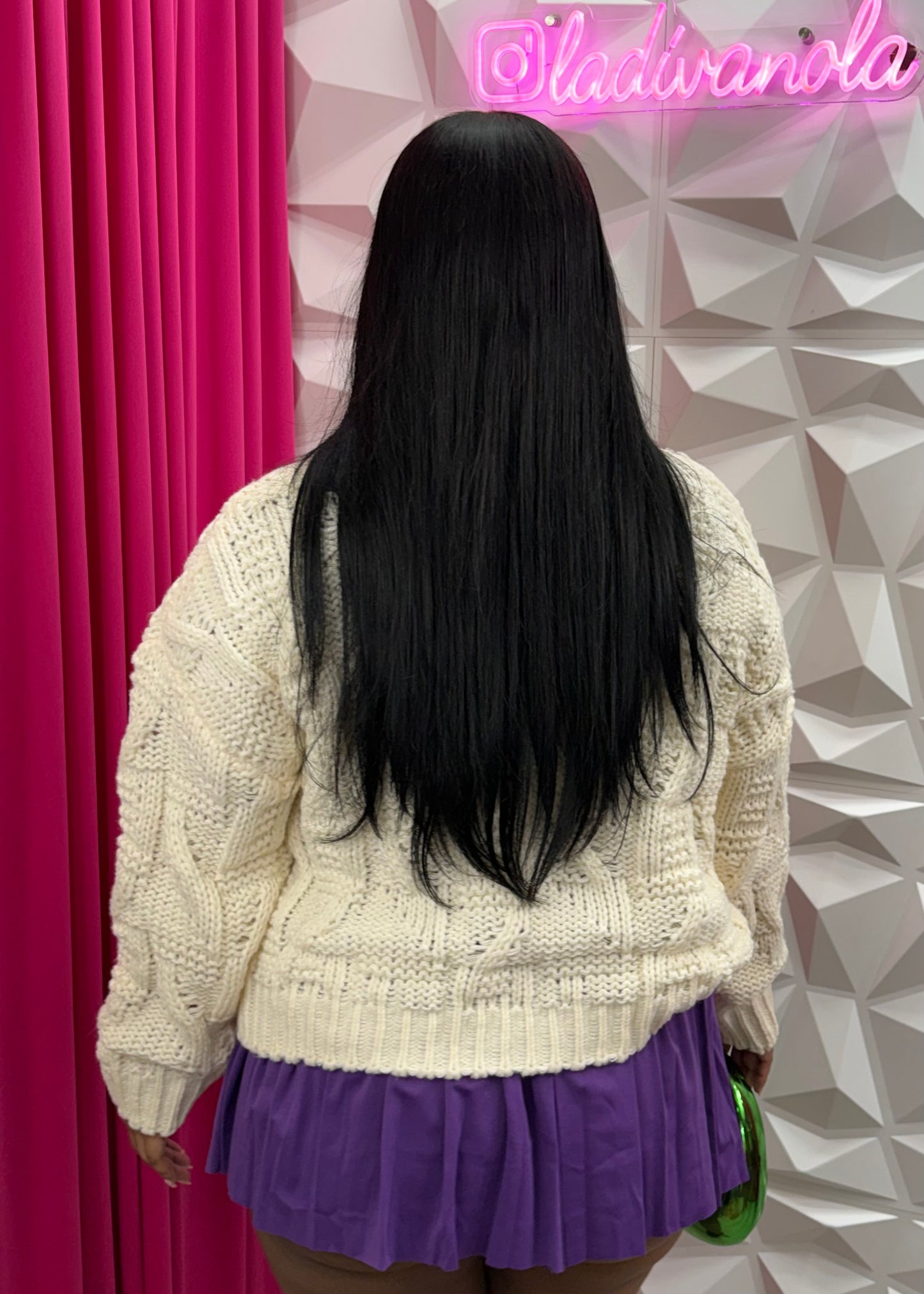 MG Flower Cardigan - White