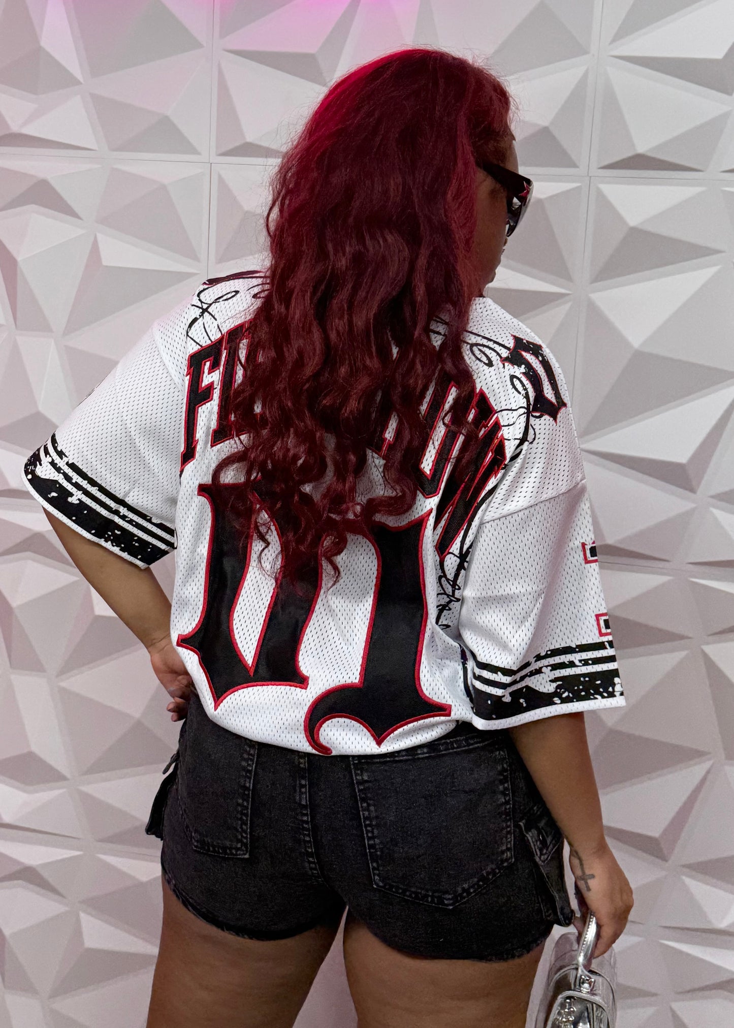 PLUS Denim Skort-Black