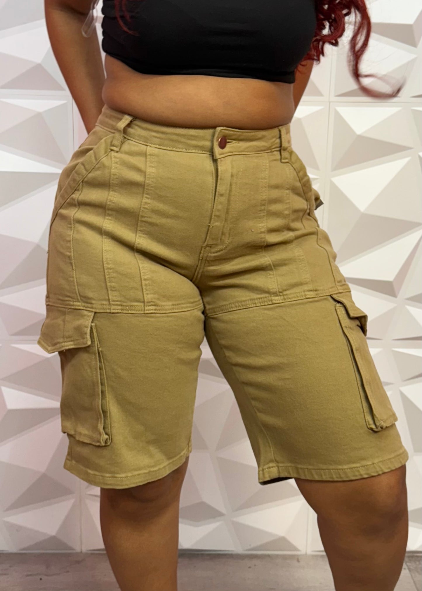 Cargo Jorts-Khaki
