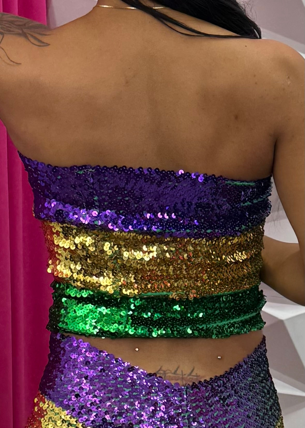 Sequins Tube Top - Multi