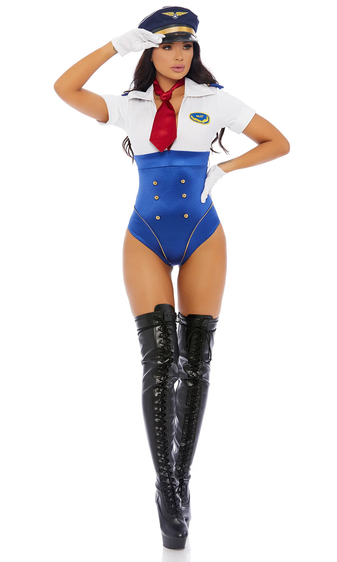 In Control 4-Piece Women's Pilot Costume
