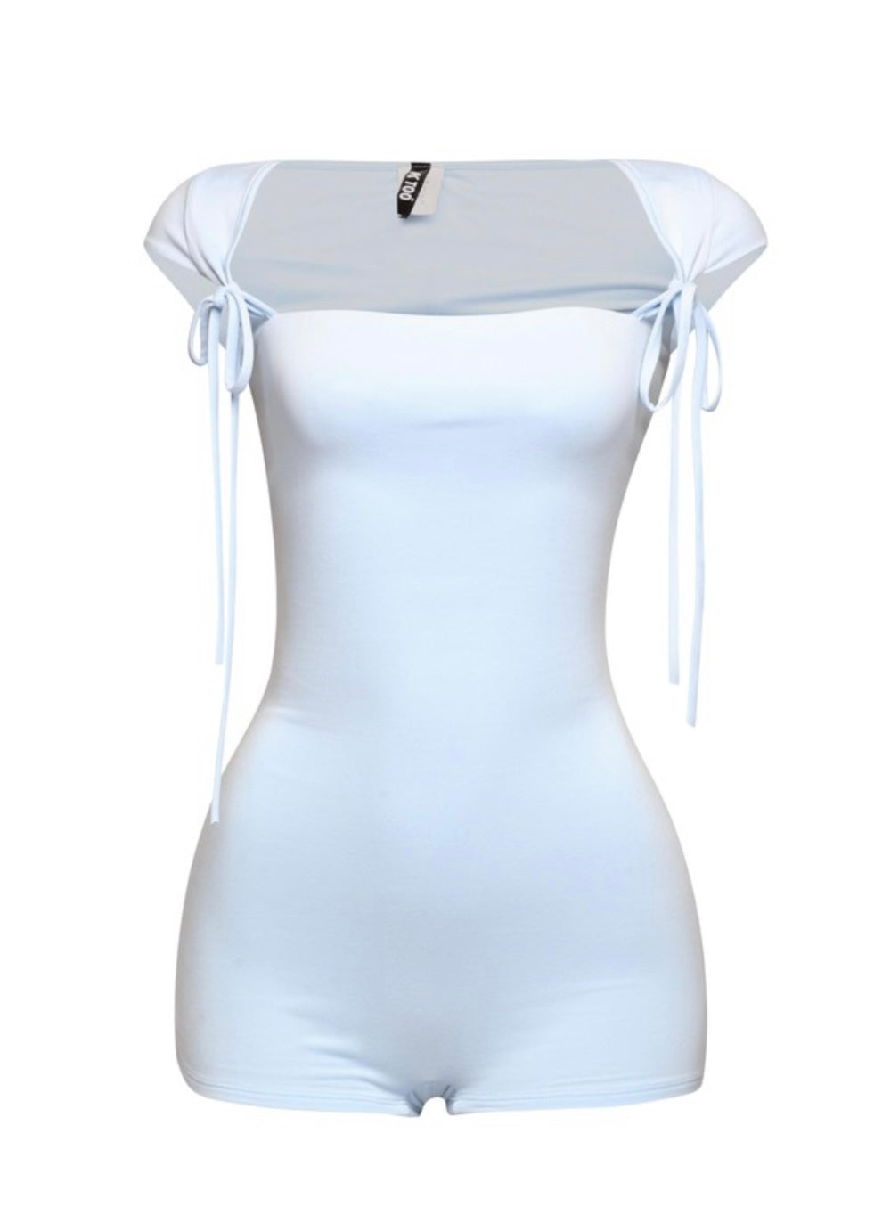 Cap Sleeve Romper-Blue