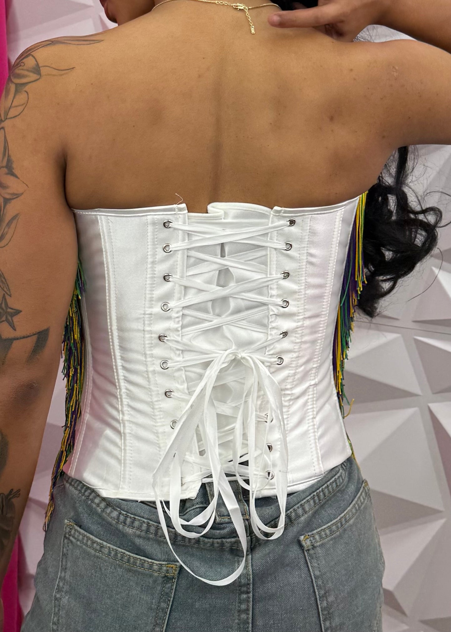 MG Patch Corset - White