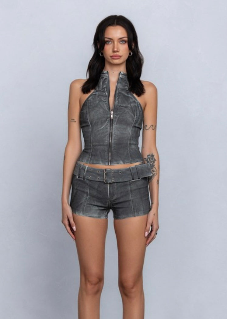 Denim Buckle Set