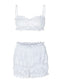 Ruched Set-White