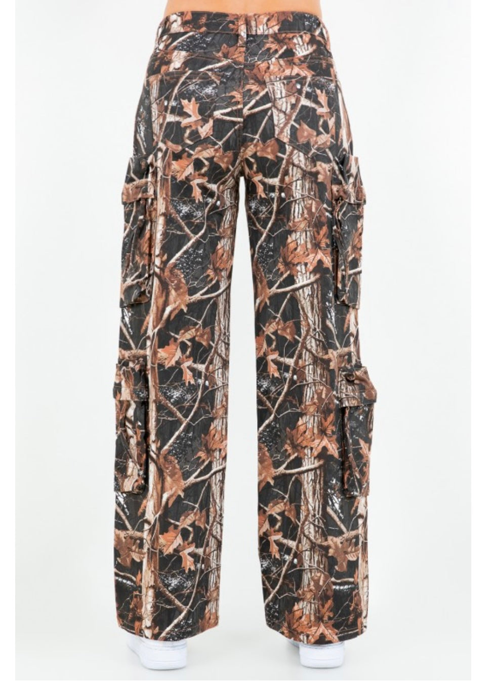Wide Leg Pocket Pants-B.Camo