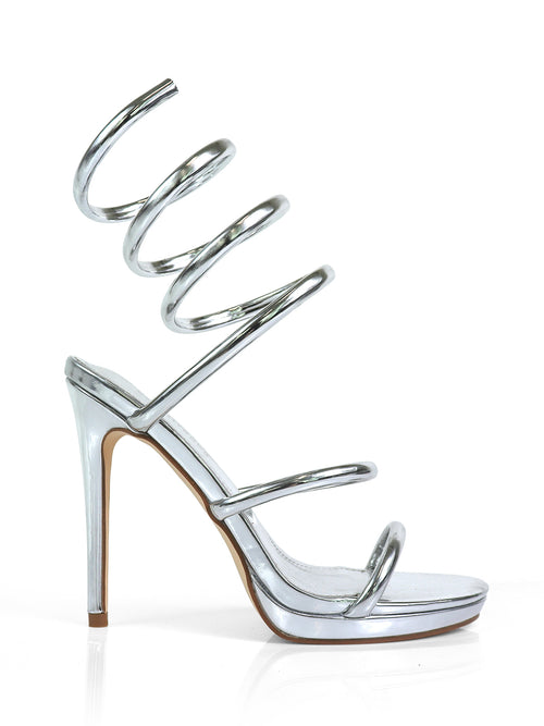 Sabine Heels - Silver