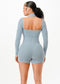 Demi Romper-Blue