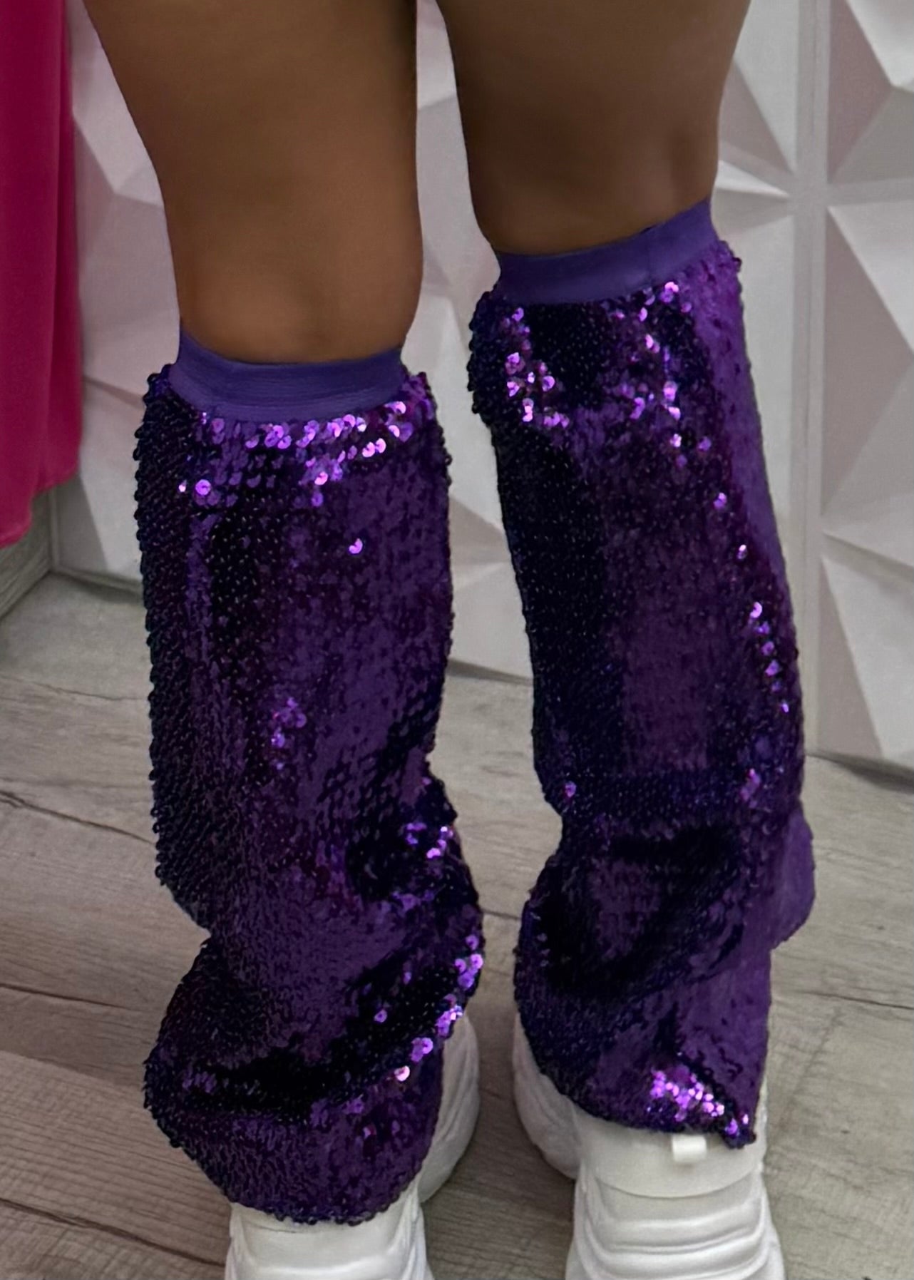 Sequins Legwarmers - Adult - Purple