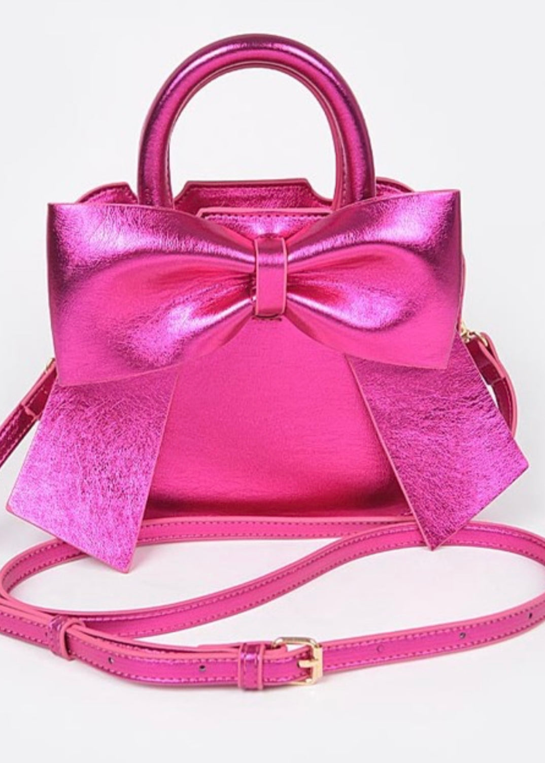 Metallic Bow Purse