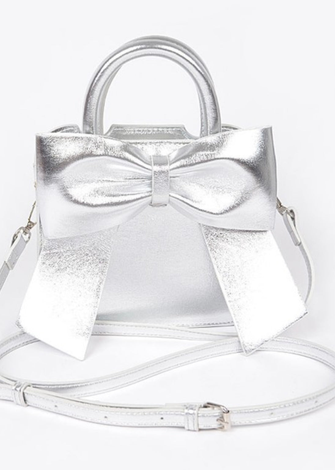 Metallic Bow Purse