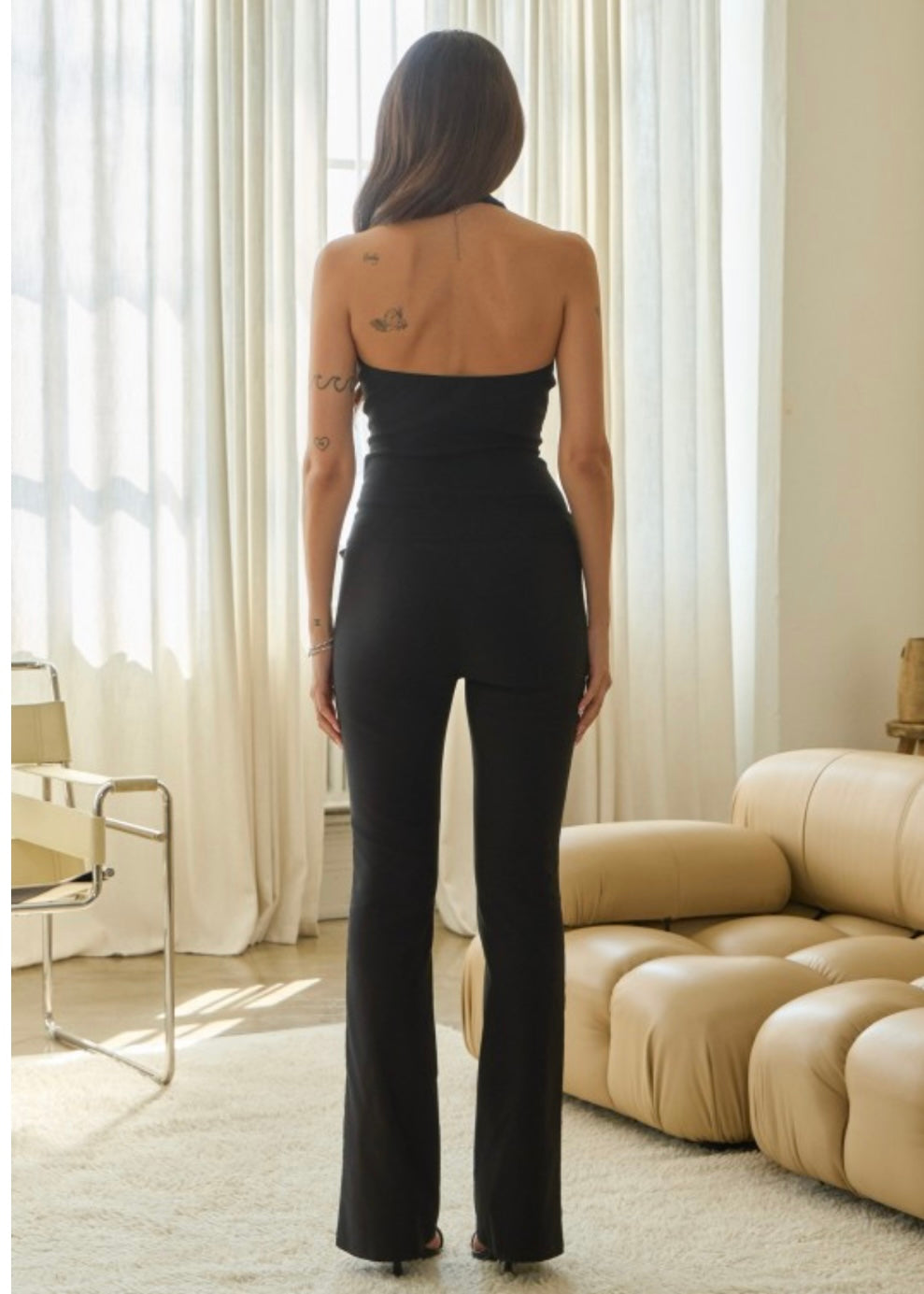 Halter cargo Jumpsuit