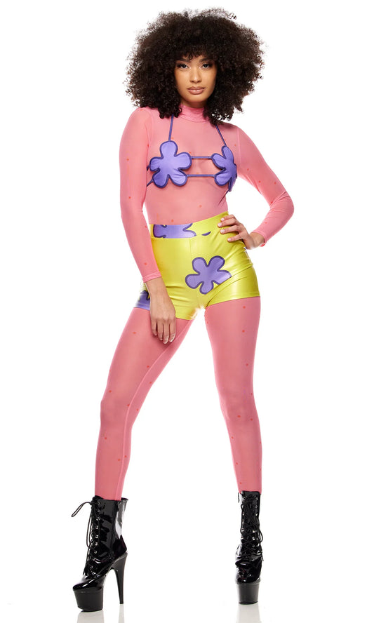 Bikini Bottom 5-Piece Women's Cartoon Character Costume