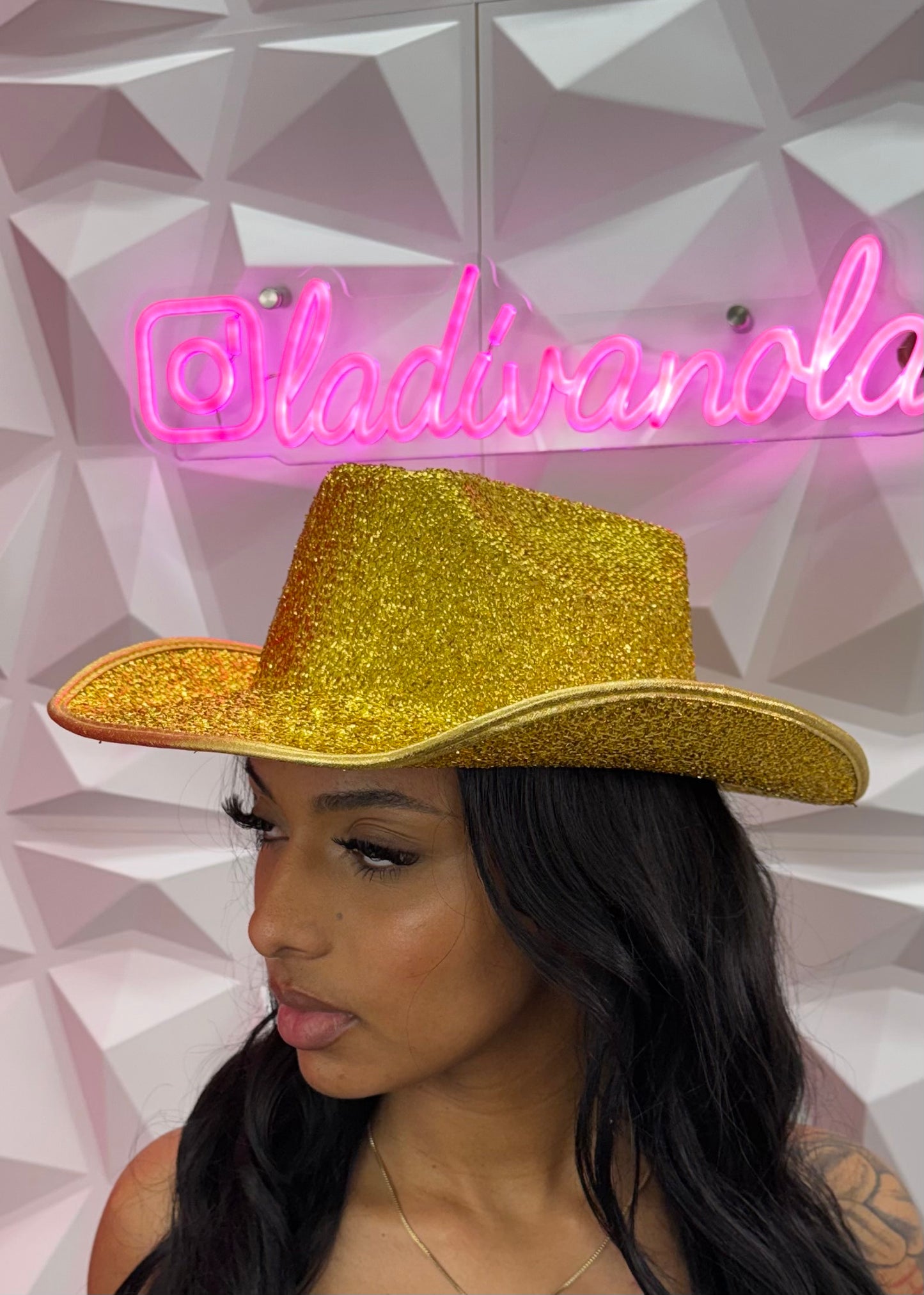 MG Cowgirl Hat - Gold