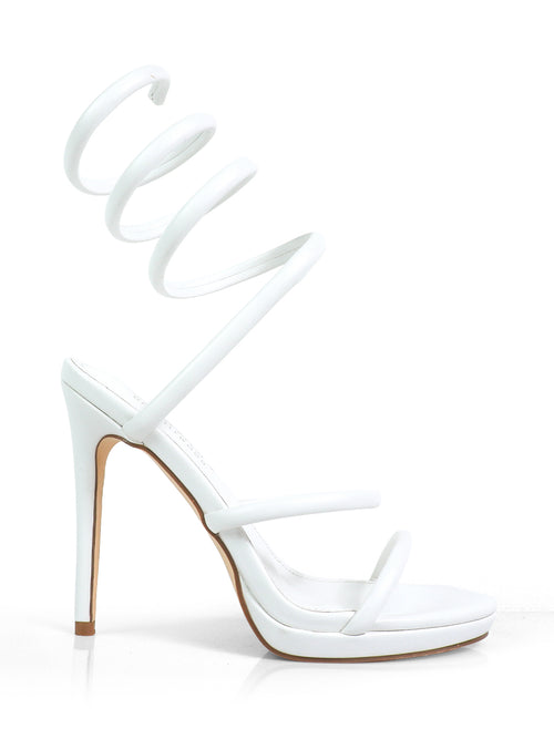 Sabine Heels - White