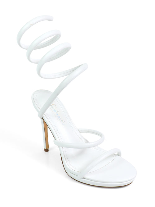 Sabine Heels - White