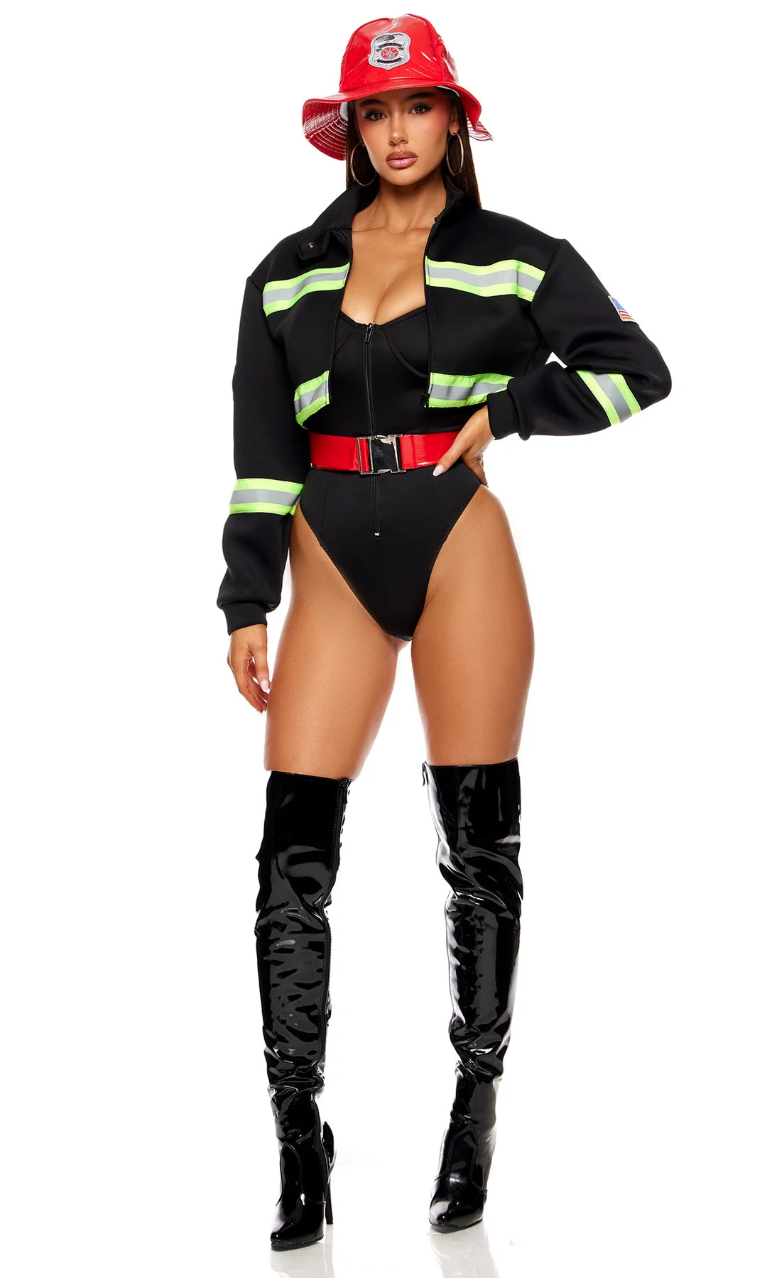 Fight My Fire 4-Piece Women's Firefighter Costume