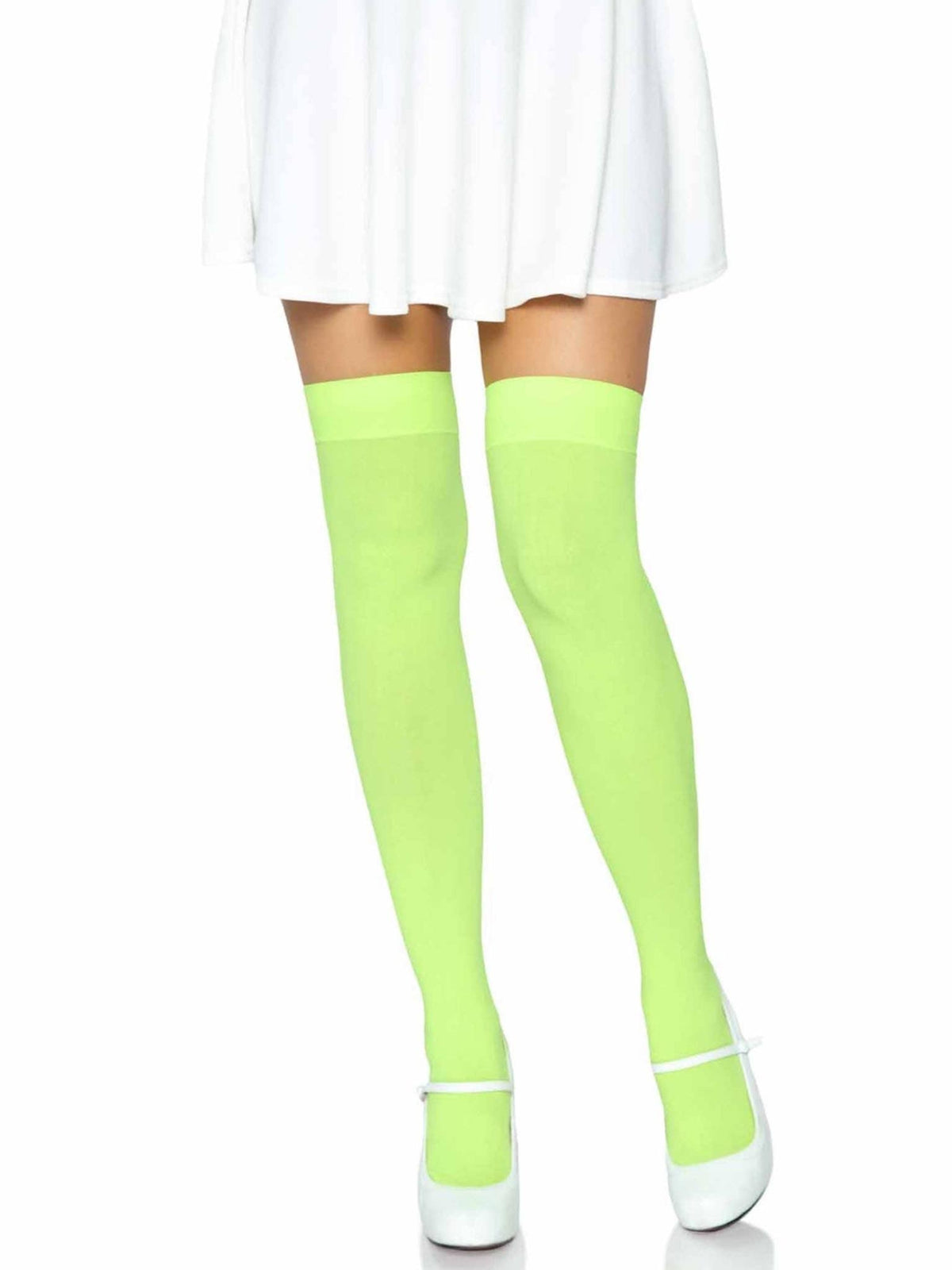 Luna Thigh High Stockings: Orange / One Size