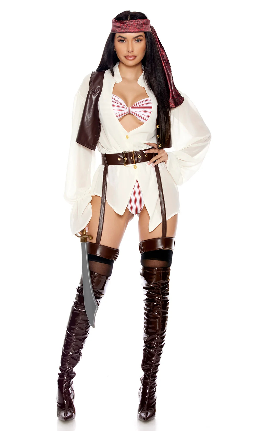 I'm Captain 6-Piece Women's Sexy Movie Character Costume