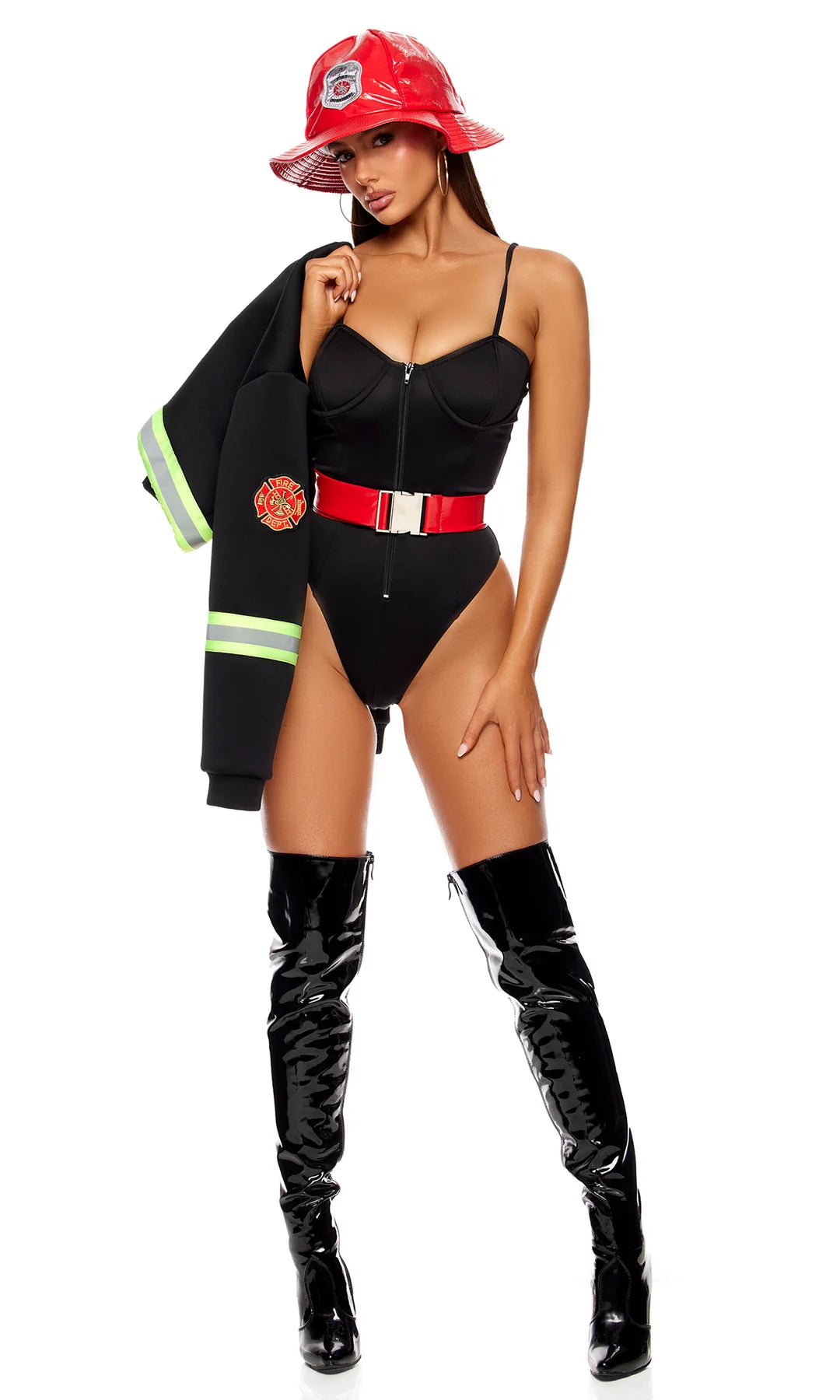 Fight My Fire 4-Piece Women's Firefighter Costume