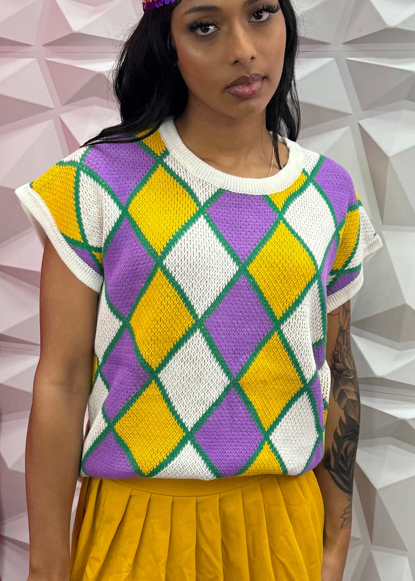 MG Diamond Sleeveless Sweater