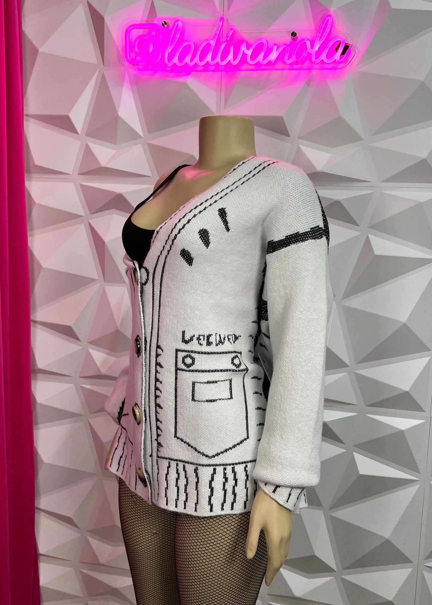 Graphic Cardigan