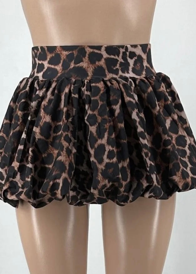 Bubble Skirt-Leopard