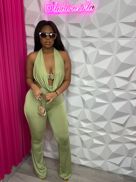 Hearty Jumpsuit-Green
