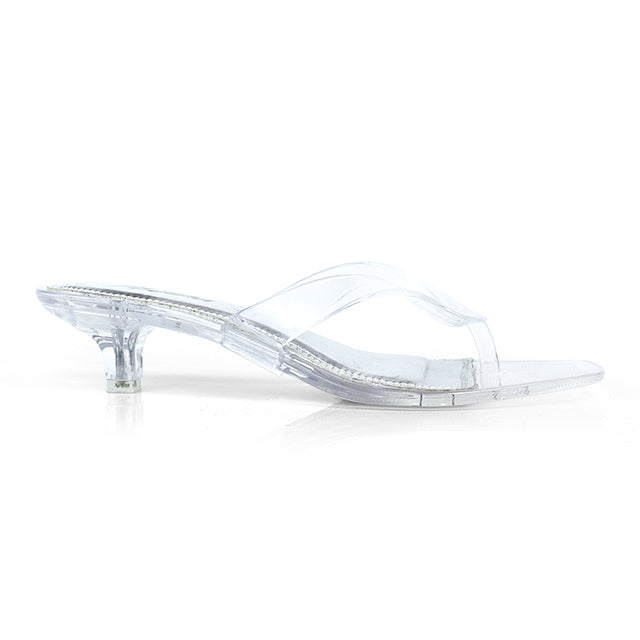 Jelli Kitten Heels - Clear