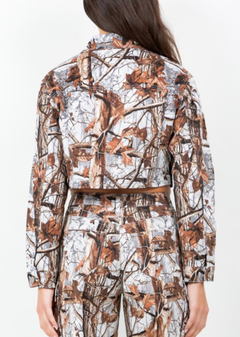 Crop Jacket-G.Camo