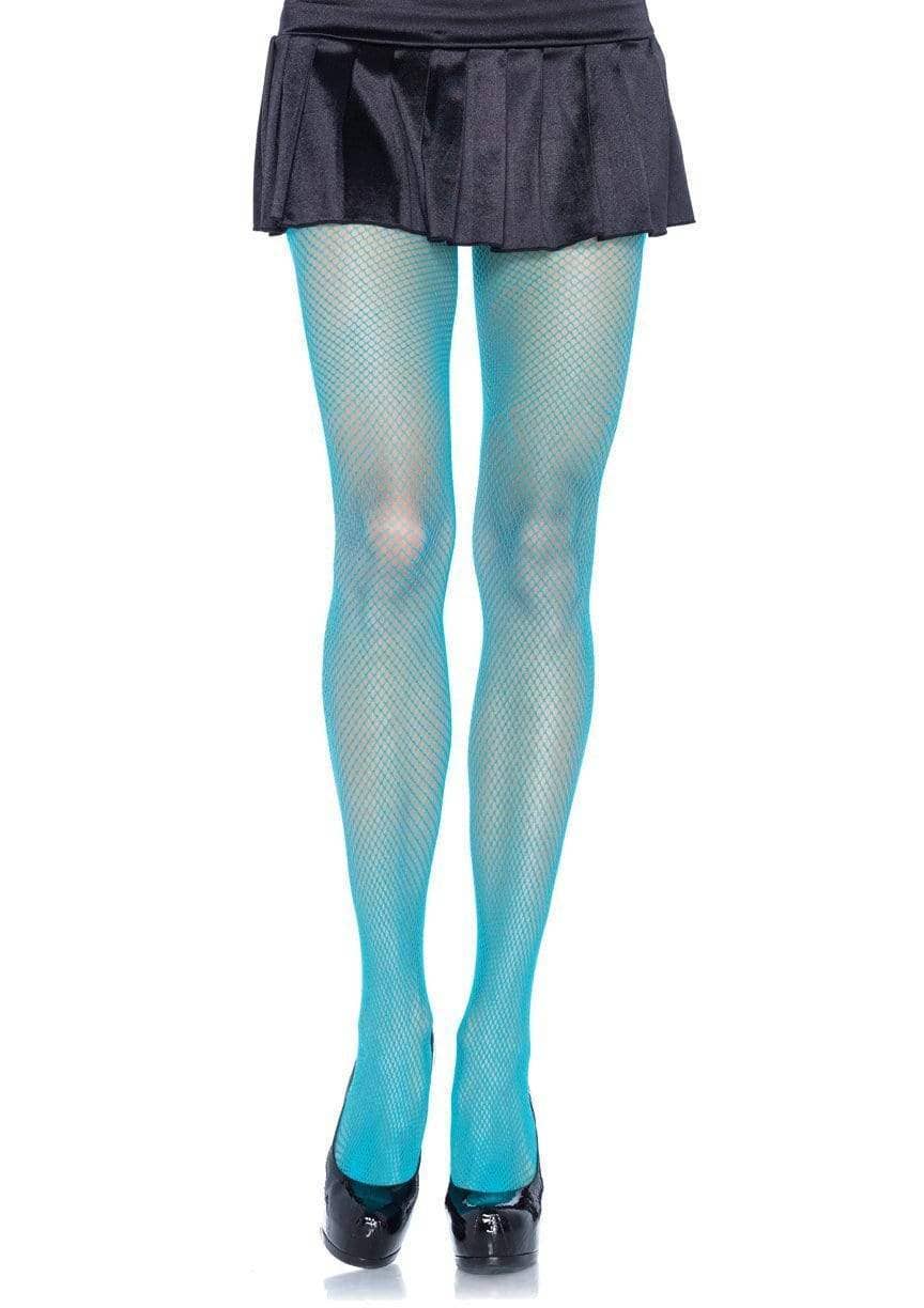 Risa Nylon Fishnet Tights: Black / One Size