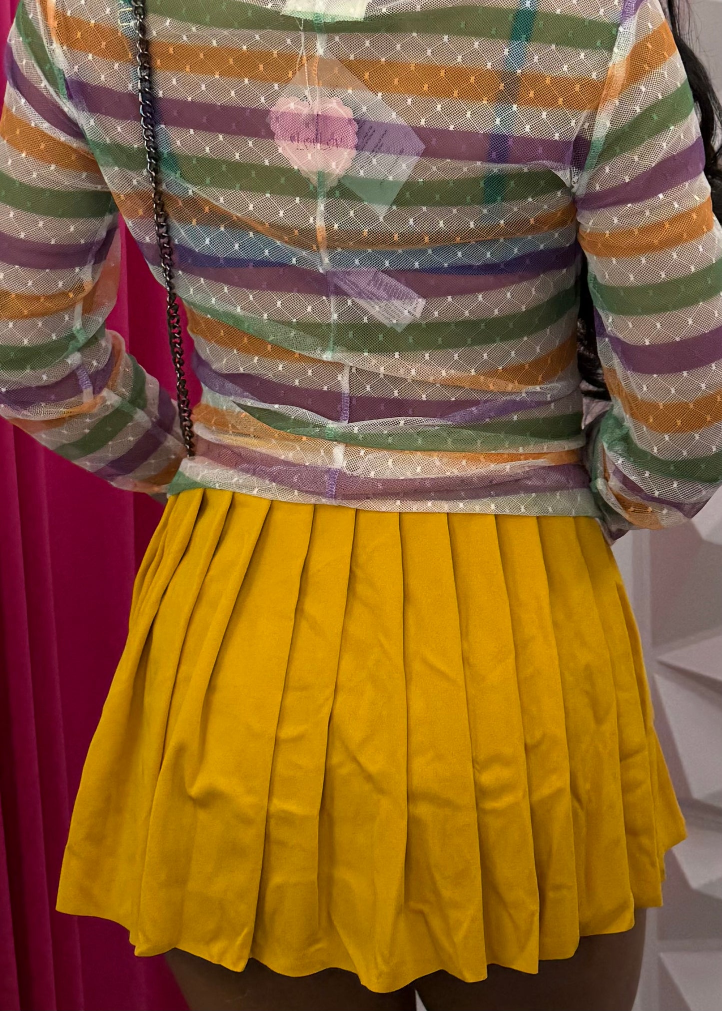 MG Tennis Skirt-Gold