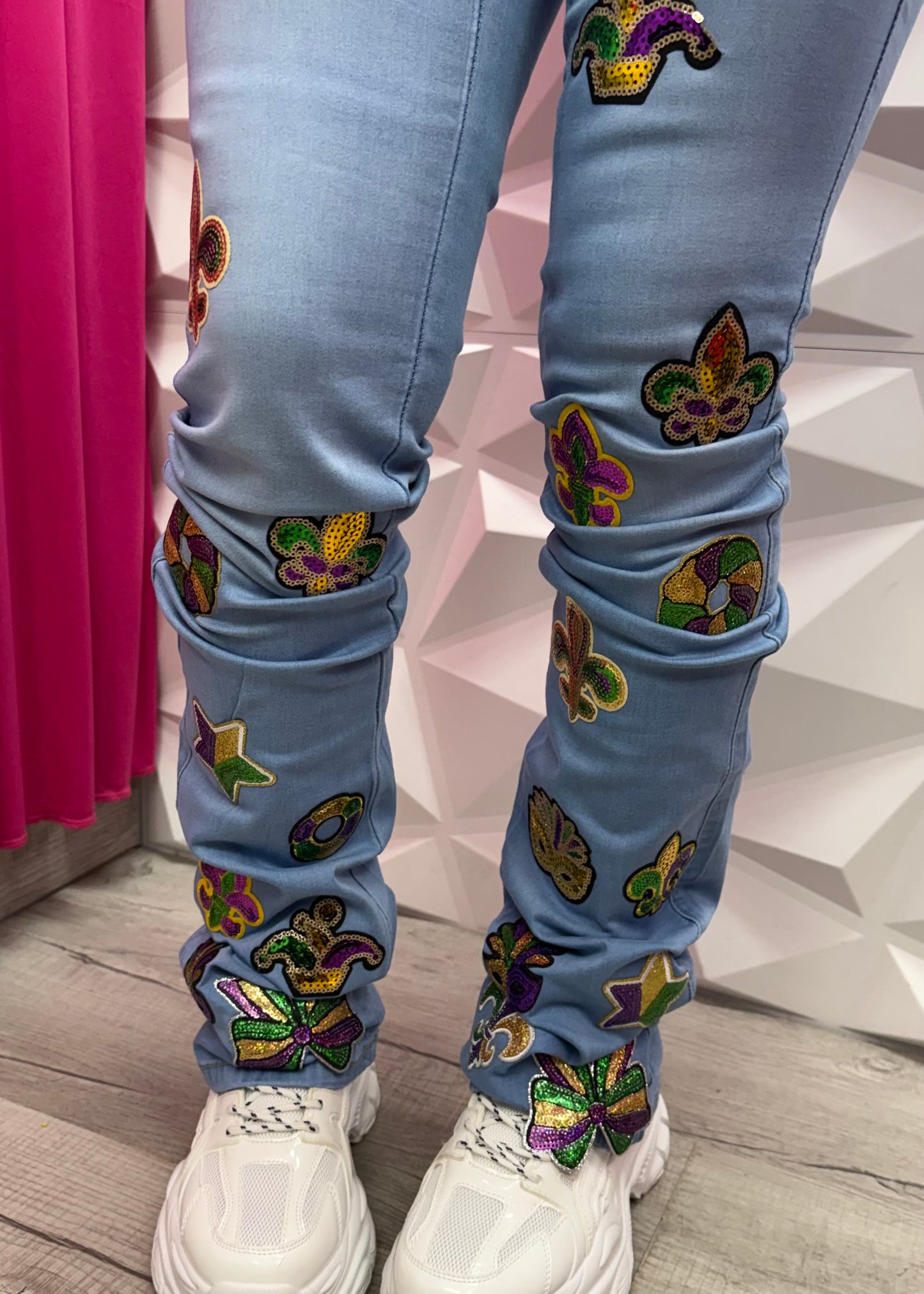 MG Stacked Jeans - Lt. Blue