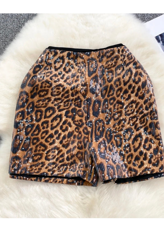 Sequins Animal Shorts