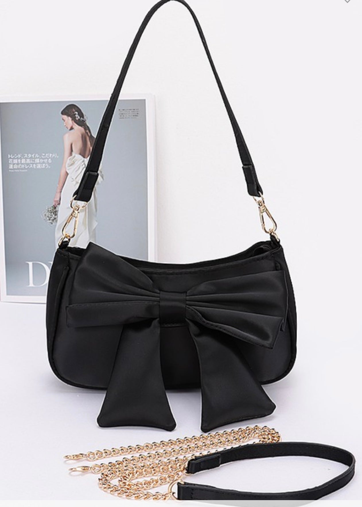 Satin Bow Purse