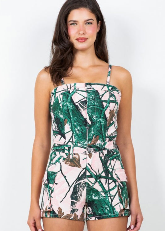 Pink Camo Romper