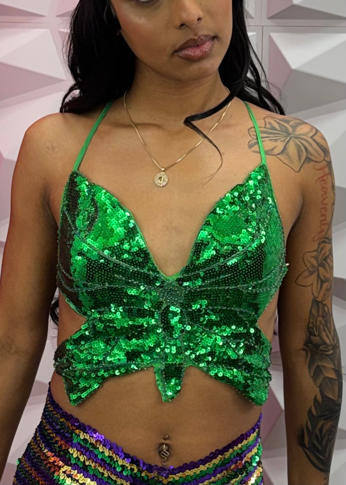 MG Butterfly Top - Green