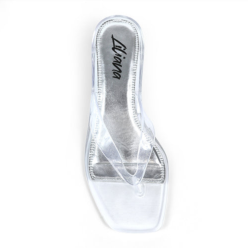 Jelli Kitten Heels - Clear
